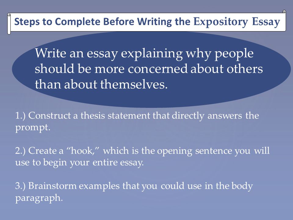 Never written an essay before